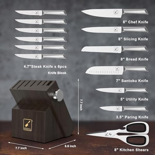 14-Piece Knife Set with Built-In Sharpener
