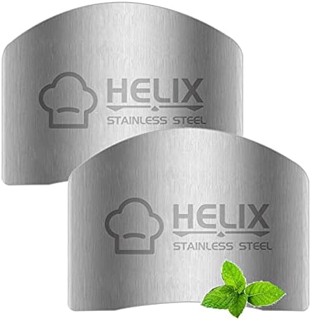 2-Piece Stainless Steel Finger Guards for Safety in the Kitchen