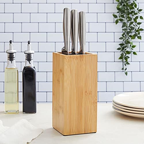 Elevate Your Kitchen with Juvale Bamboo Knife Block