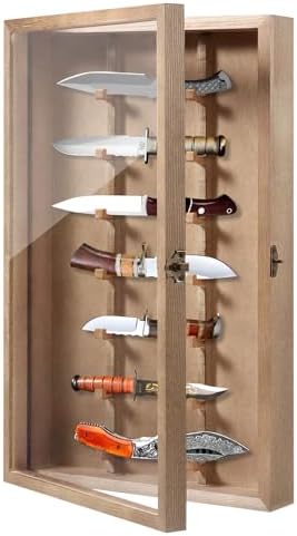 Triceratops Wooden Knife Display Case for 7 Knives