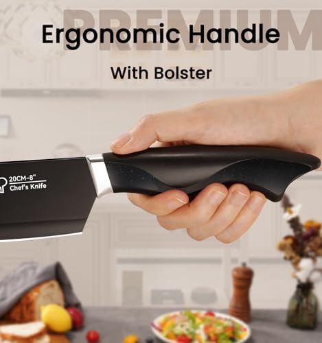 15-Piece Luxury knives set with built-in sharpener
