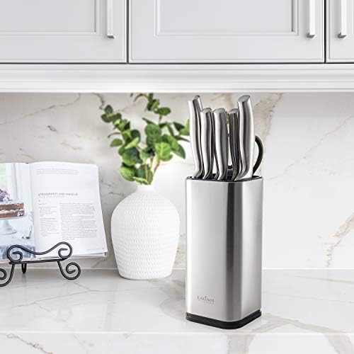 Laxnis World Universal Stainless Steel Knife Block