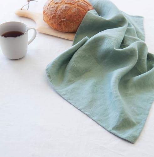 Stonewashed Flax Linen Towels 20x27 inches Eco-Soft kitchen tea towels