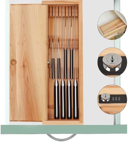 Safe Kitchen Knife Storage Box for Kids