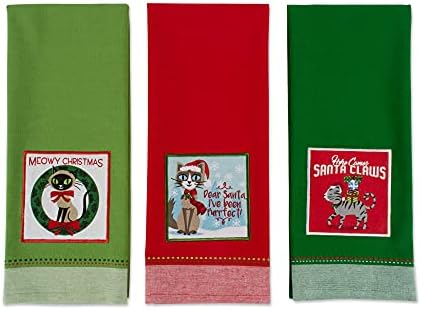 Cozy Holiday Kitchen Towels for Dog and Cat Lovers