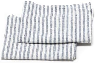 Machine Washable 2-Pack Set 18 x 26 indigo European Linen