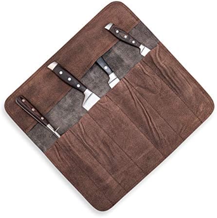 Angus Stoke Knife Roll Bag Sam Durable Stylish Leather Knife Case