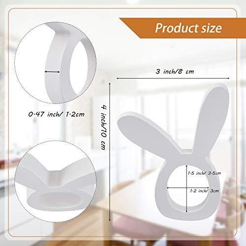 Easter Bunny Napkin Rings Set