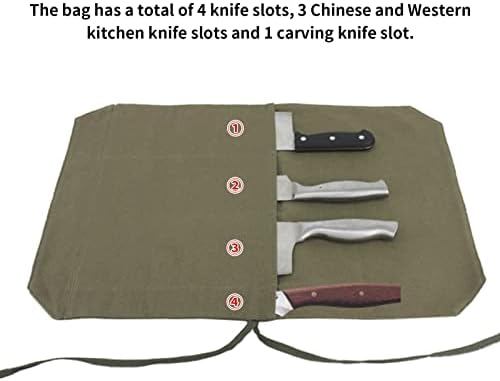 Equulup 4-Slot Knife Roll Bag