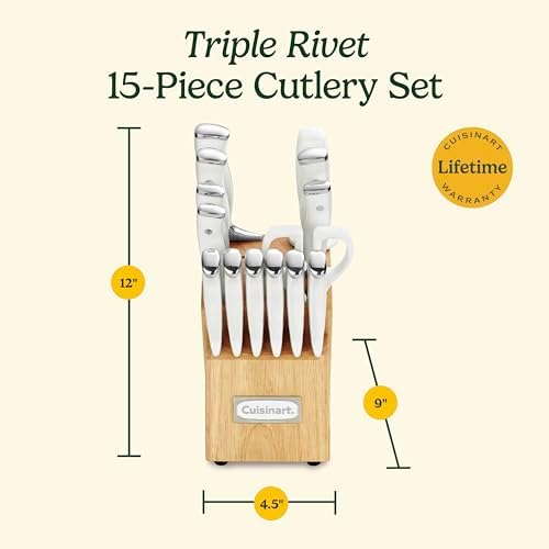 Premium Cuisinart 15-Piece Kitchen Knife Set