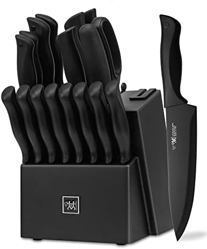 HUNTERDUAL 19 Pcs Kitchen Knife Set for Home Use