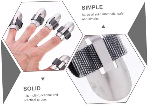 Childweet 5-Piece Stainless Steel Finger Guards for Kitchen Safety