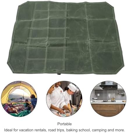 Portable Chef Knife Roll Bag OD Green