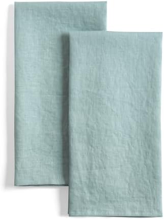 Stonewashed Flax Linen Towels 20x27 inches Eco-Soft kitchen tea towels