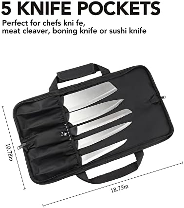 Premium 5-Slot Knife Carry Case