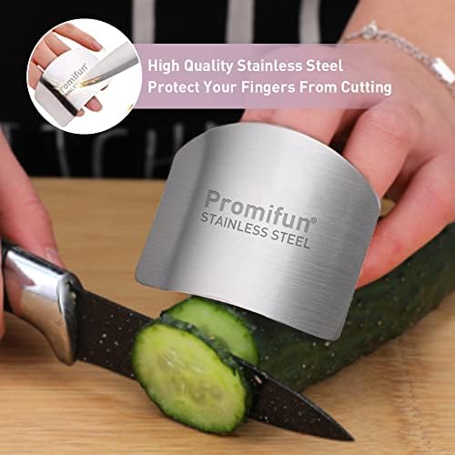 Stainless Steel Finger Guards - 4-Piece Set for Kitchen Use