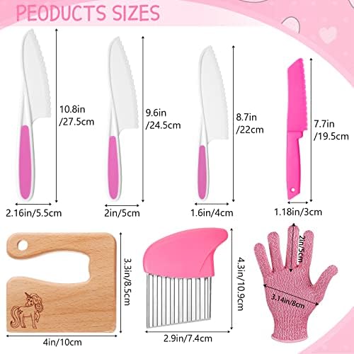 Premium Wooden Toddler knife set with plastic tools for Cooking Baking