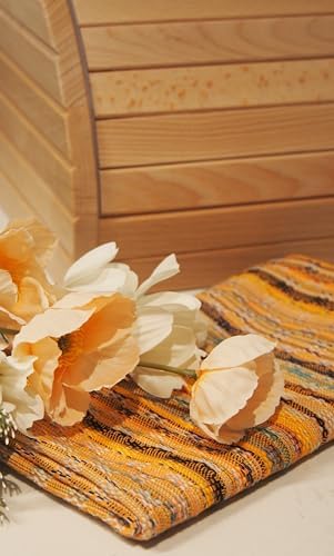 Citizens of the Beach 8-Piece Yellow Orange Turkish Cotton Dishcloth Set
