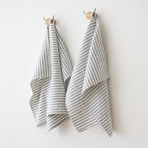Machine Washable 2-Pack Set 18 x 26 indigo European Linen
