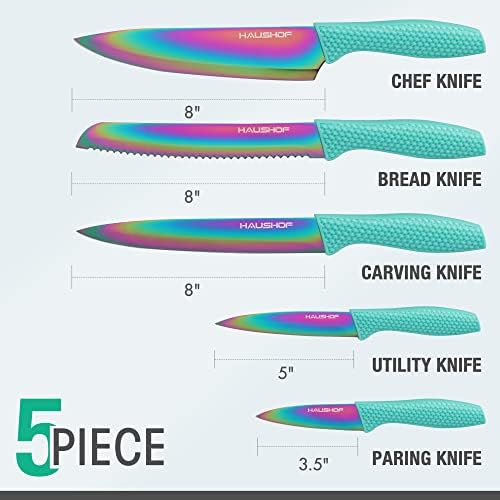 Rainbow Kitchen Knife Set
