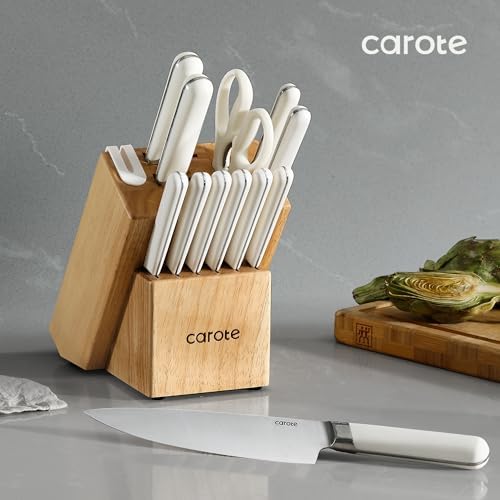 High-Quality Stainless Steel Kitchen Knife Set with Built-in Sharpener