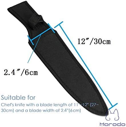 Morodo 1112 Chef Knife Scabbard Sheath Black Nylon