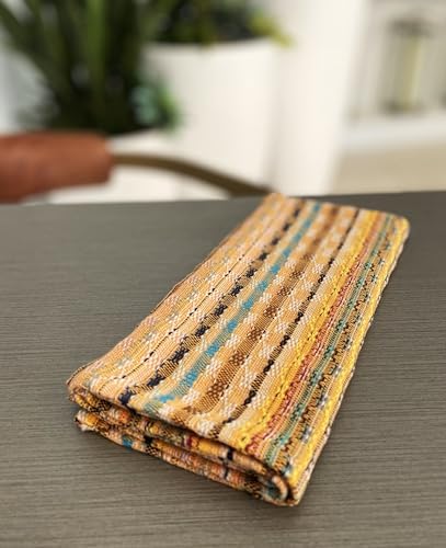 Citizens of the Beach 8-Piece Yellow Orange Turkish Cotton Dishcloth Set
