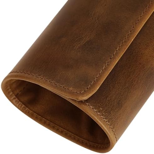 ELIZO Handcrafted Leather Knife Roll Bag