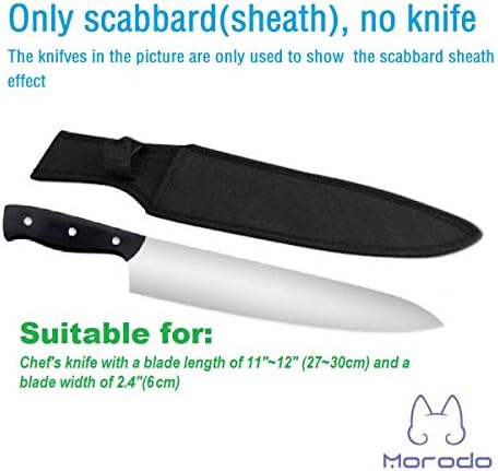 Morodo 1112 Chef Knife Scabbard Sheath Black Nylon