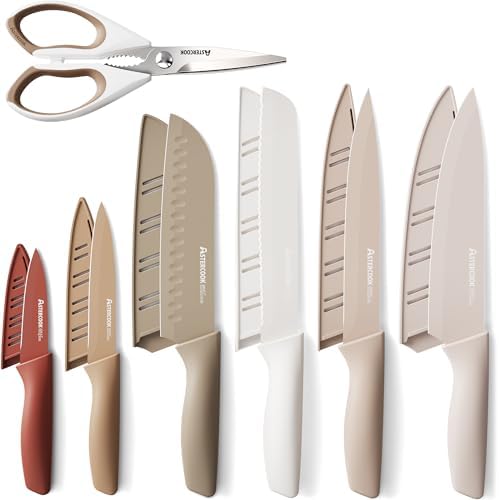 Astercook 13-Piece Knife Set with Anti-Rust Coating