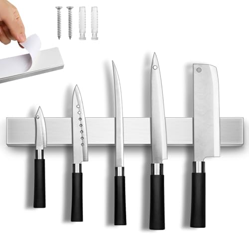 16-inch Magnetic Knife Strip No Drill Heavy Duty