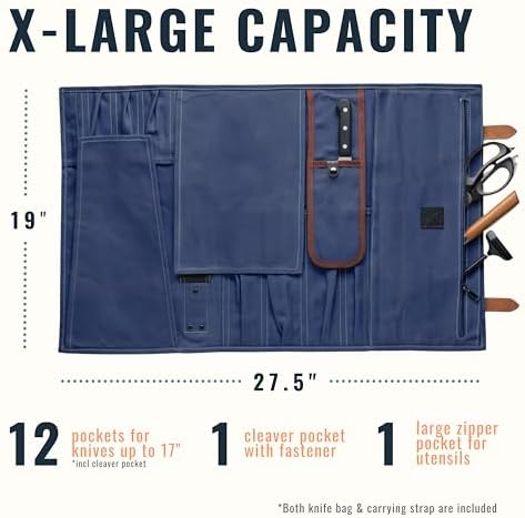 Sunday X Best Professional Chef Knife Roll Bag