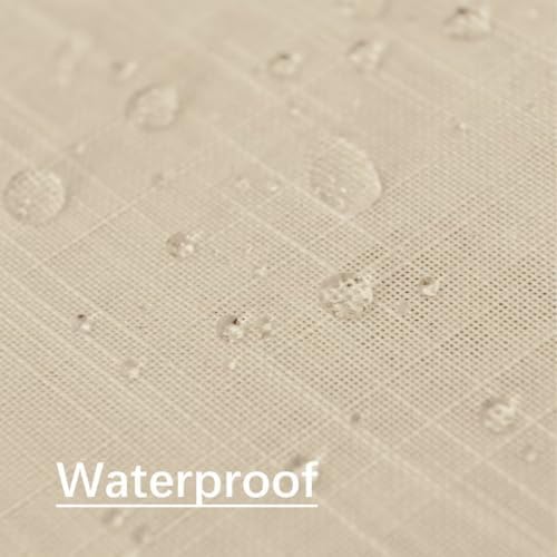 Karseteli Natural Linen Tablecloth 60x120 Inch Khaki 1