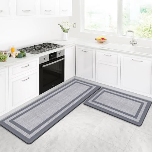 LuxStep Kitchen Mat Set - Durable Comfortable Kitchen Rugs for Home Office