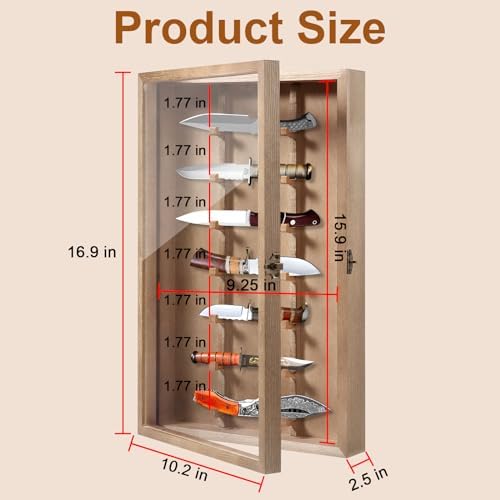 Triceratops Wooden Knife Display Case for 7 Knives