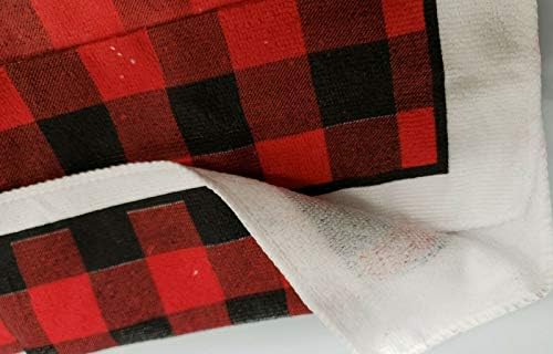 Christmas Winter Home 2 Different Printed Microfiber Towels Deck the Halls