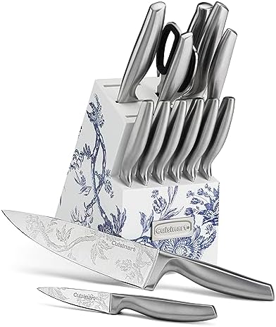 Cuisinart premium 15pc stainless steel knife block set