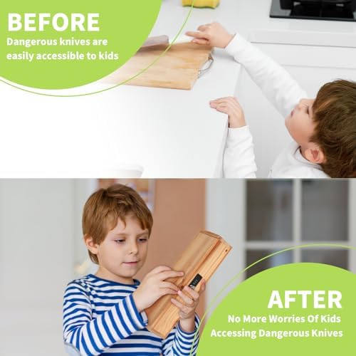 Safe Kitchen Knife Storage Box for Kids