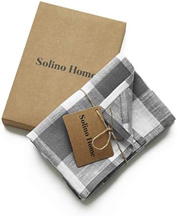 Perfect Pair of Grey White Buffa Check Kitchen Towels