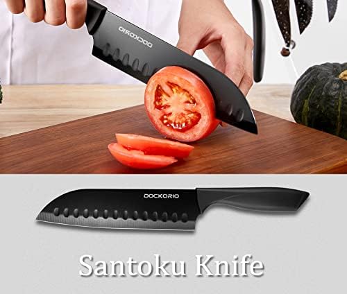 19-Piece Kitchen Knife Set with BlockCompact Durable Design