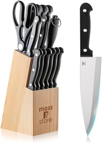 Sturdy 14-Piece knives set with premium stainless steel blades