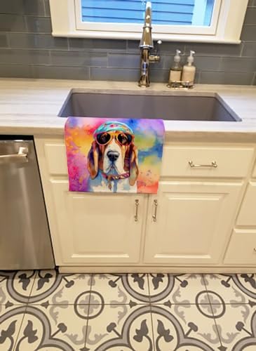 Carolines Treasures Basset Hound Kitchen Towel 1