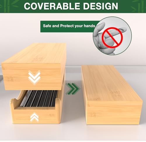 Compact Bamboo Knife Holder