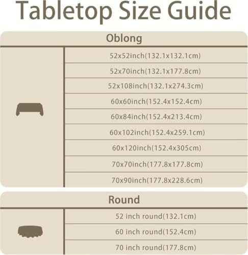 Karseteli Natural Linen Tablecloth 60x120 Inch Khaki 1