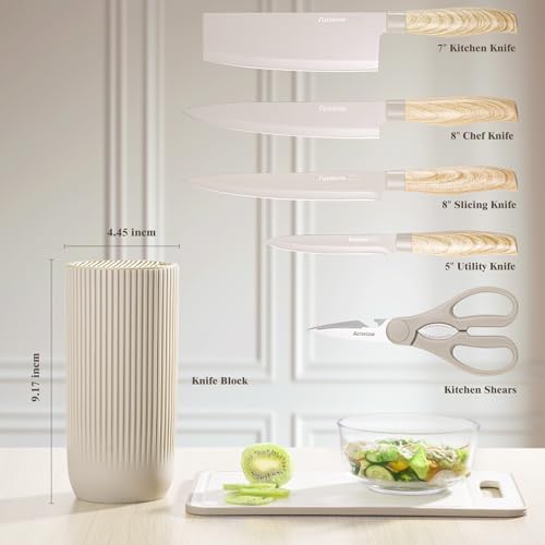 Astercook 6-Piece Knives Set with rust-resistant ergonomic design