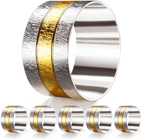 Dress Up Napkins with 2-Tone Napkin Rings from URWOOW