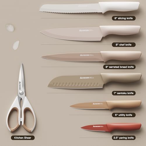 Astercook 13-Piece Knife Set with Anti-Rust Coating