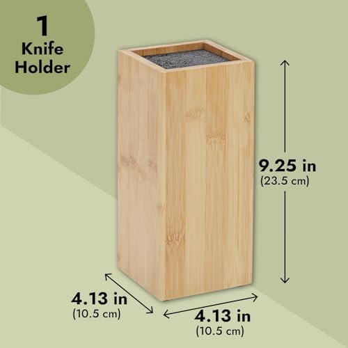 Elevate Your Kitchen with Juvale Bamboo Knife Block