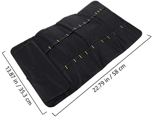 22-Piece Chef Knife Roll Bag with Carry Handle