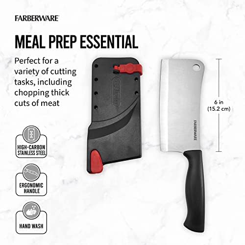 Farberware 6-Inch Meat Cleaver Black